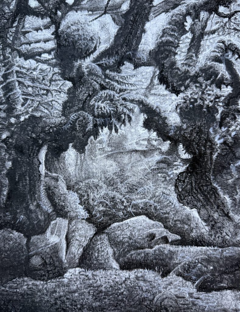 Dance with me, charcoal 2025, Sara Heinrich