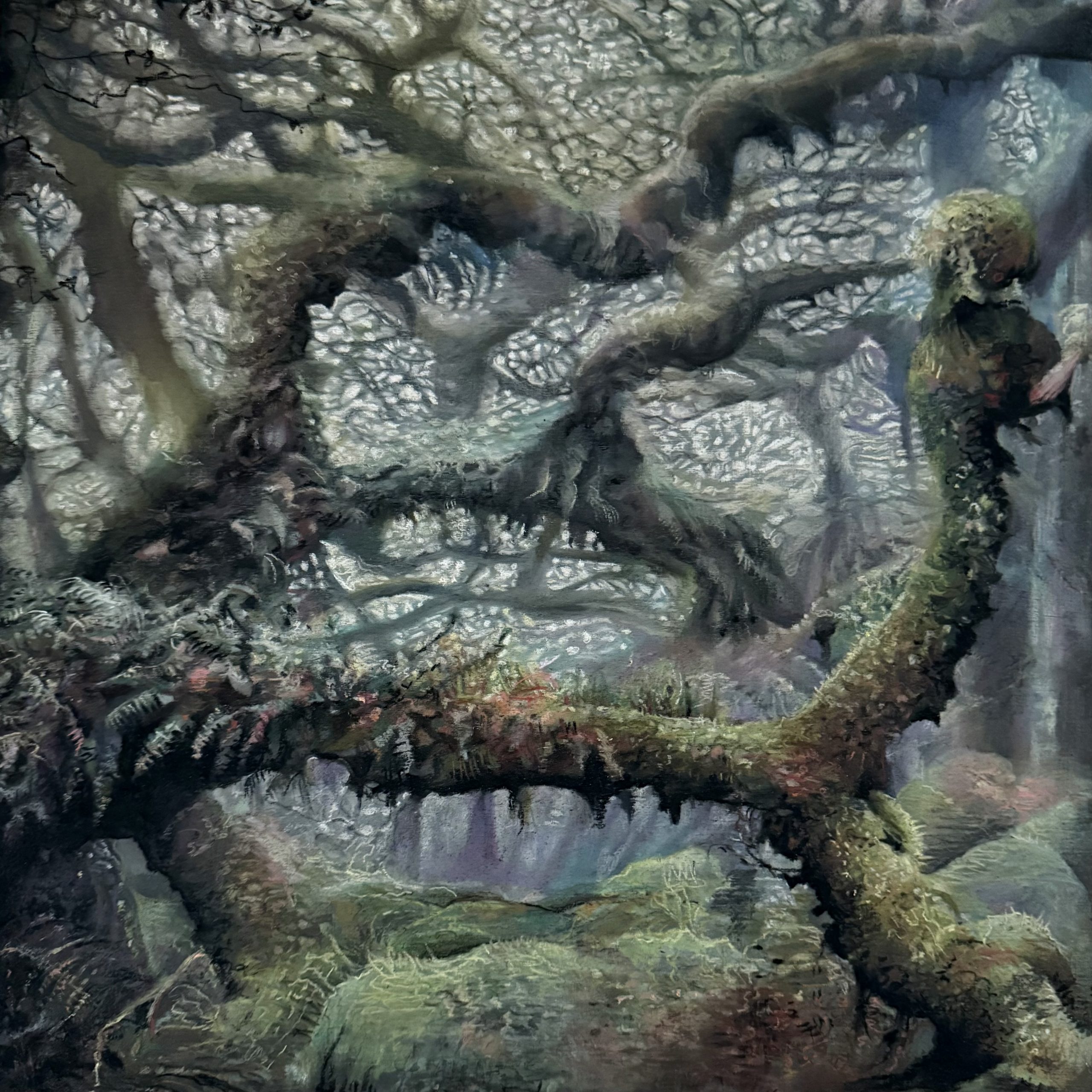 Understory, interweaving, mixed media, 2026, Sara Heinrich